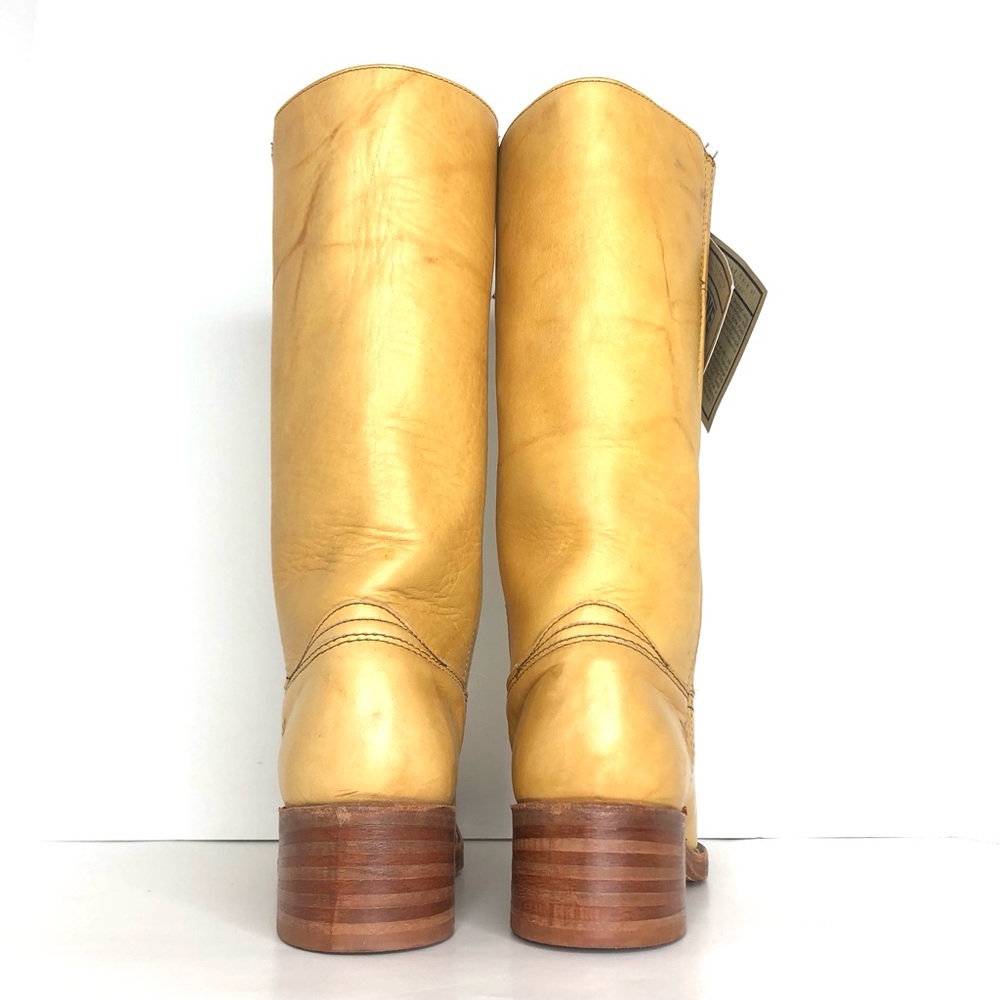 NWT Frye 14L Campus Banana Tall Square Toe Riding Boots Women’s 10 Shoes - Picture 9 of 13